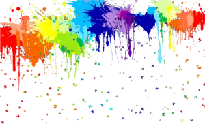 Colorful Paint Splatteron Black Background.jpg PNG image