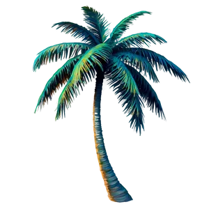Colorful Palm Trees PNG Rxp7 PNG