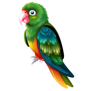 Colorful Parrot Bird PNG 43