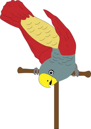 Colorful Parrot Illustration PNG image