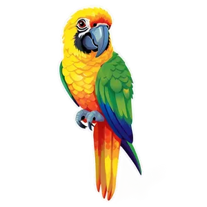 Colorful Parrot Sticker Png 45 PNG image