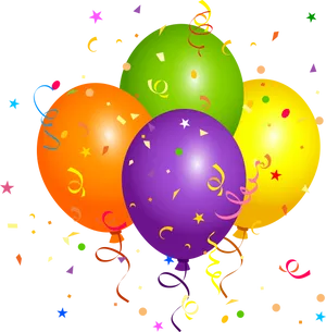 Colorful Party Balloons Background