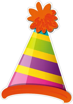Colorful Party Hat Illustration