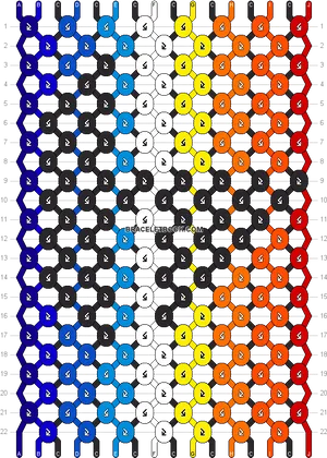 Colorful Pattern Bracelet Instructions