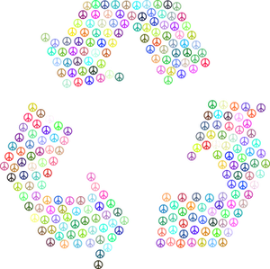 Colorful Peace Sign Arrows