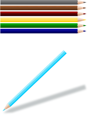 Colorful Pencils Arrangement PNG image