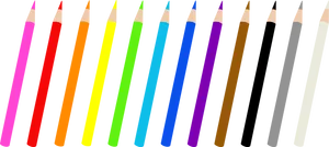 Colorful_ Pencils_in_a_ Row PNG image