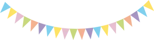 Colorful Pennant Banner PNG image