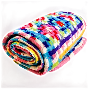 Colorful Picnic Blanket Png 8 PNG image