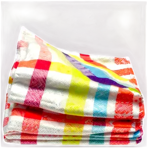 Colorful Picnic Napkin Png 05252024 PNG image