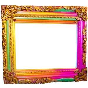 Colorful Picture Frame Png Jgr78 PNG image