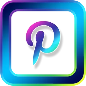 Colorful Pinterest Logo Icon PNG image