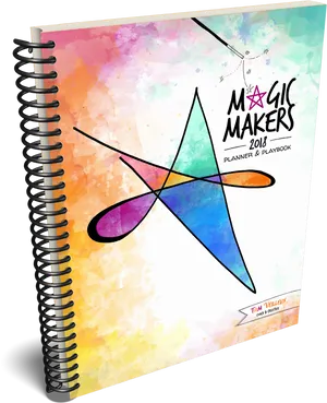 Colorful Planner Notebook Clipart2018 PNG image