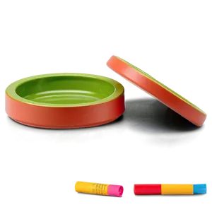 Colorful Plastic Ashtray PNG 14