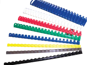 Colorful Plastic Binding Combs PNG image