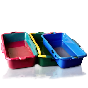 Colorful Plastic Tray PNG 06212024