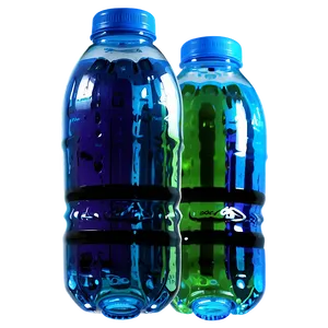 Colorful Plastic Water Bottle Png Pal PNG image