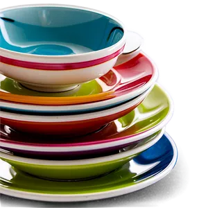 Colorful Plates Assortment PNG 06212024 PNG