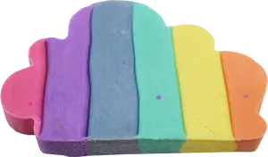 Colorful Play Dough Stack PNG image