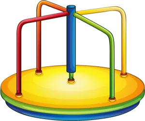 Colorful Playground Merry Go Round