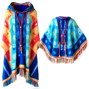 Colorful Poncho Pattern Png 06272024 PNG image