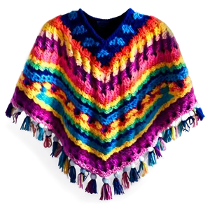 Colorful Poncho Pattern Png 06272024 PNG image