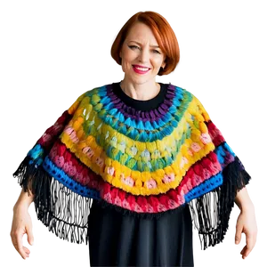 Colorful Poncho Pattern Png Ook PNG image