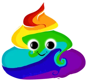Colorful_ Poop_ Emoji_ Artwork PNG image