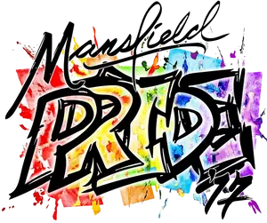 Colorful Pride Graffiti Art PNG image