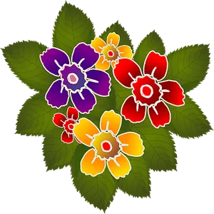Colorful Primrose Illustration