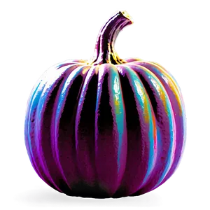 Colorful Pumpkin Silhouette PNG Hcj