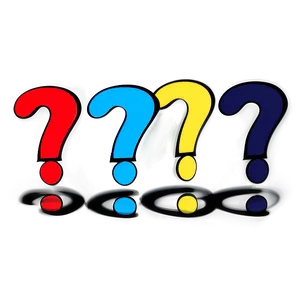 Colorful Question Mark Art Png Cia75 PNG image