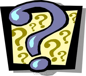Colorful Question Mark Clipart PNG image