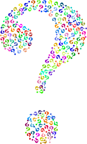 Colorful Question Mark Exclamation Point PNG image