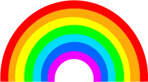 Colorful Rainbow Arc Graphic PNG image