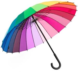 Colorful Rainbow Umbrella PNG image