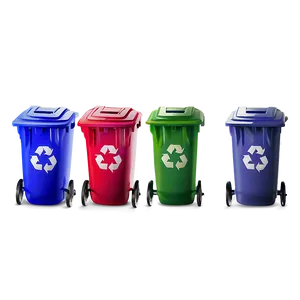 Colorful Recycle Bin PNG Eas