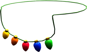 Colorful Roblox Light Bulb Necklace