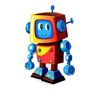 Colorful Robot Clipart Png Irr PNG image