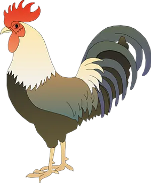 Colorful Rooster Illustration