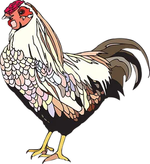 Colorful Rooster Illustration