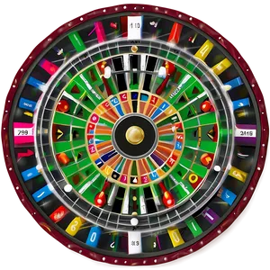 Colorful Roulette Wheel Pattern Png 75 PNG image