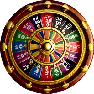 Colorful Roulette Wheel Pattern Png Iea PNG image