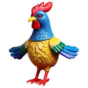 Colorful Rubber Chicken Png 06132024 PNG image