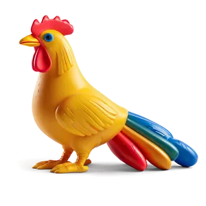 Colorful Rubber Chicken Png Lrr7 PNG image