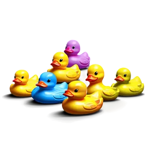 Colorful Rubber Duck Collection Png 05252024 PNG image