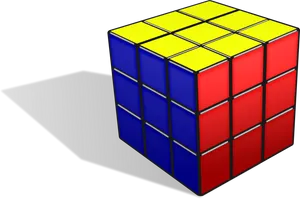 Colorful Rubiks Cube Illustration PNG image