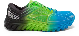 Colorful Running Shoe Side View PNG