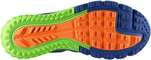 Colorful Running Shoe Sole PNG image