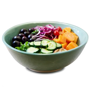 Colorful Salad Bowl Set Png Cni13 PNG image